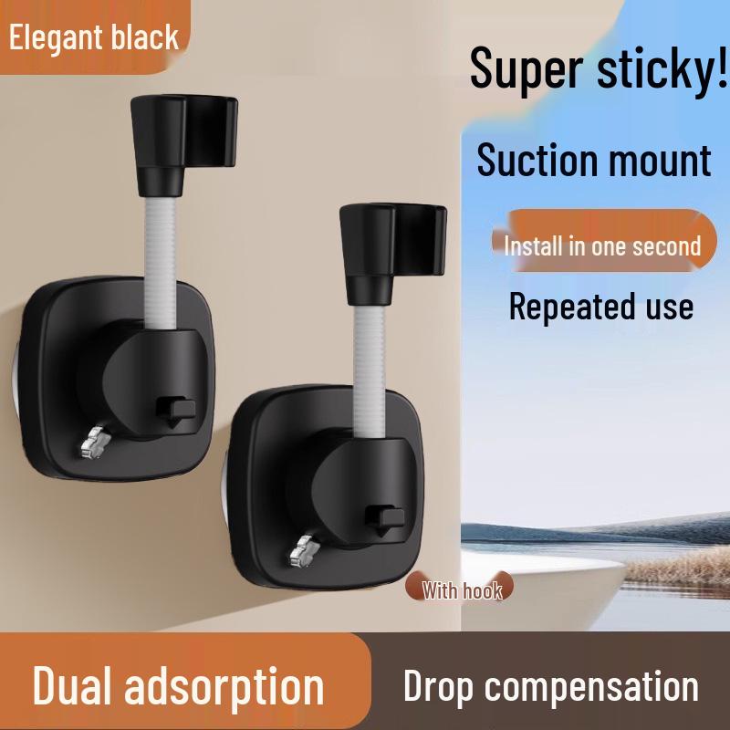 Universal No-Drill Suction Cup Shower Head Holder