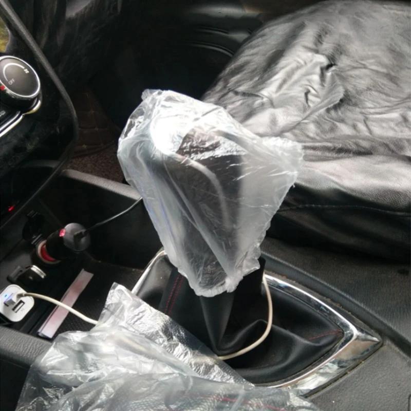 Universal Disposable Car Seat Dust-proof Covers Waterproof  Vehicle Car Steering Wheel Cover Protector Car Interior Accessories