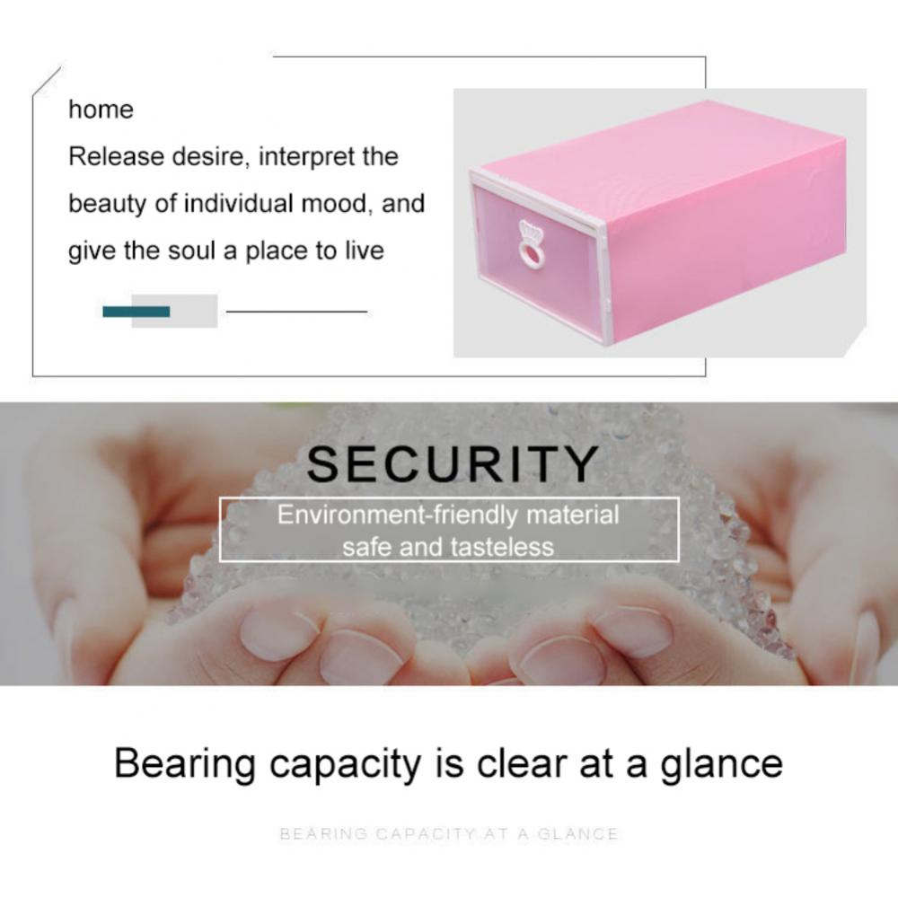 Storage Box Transparent High Quality Dormitory Storage Convenient Household Accessories Slippers Sneakers Storage Shoes Box 2024