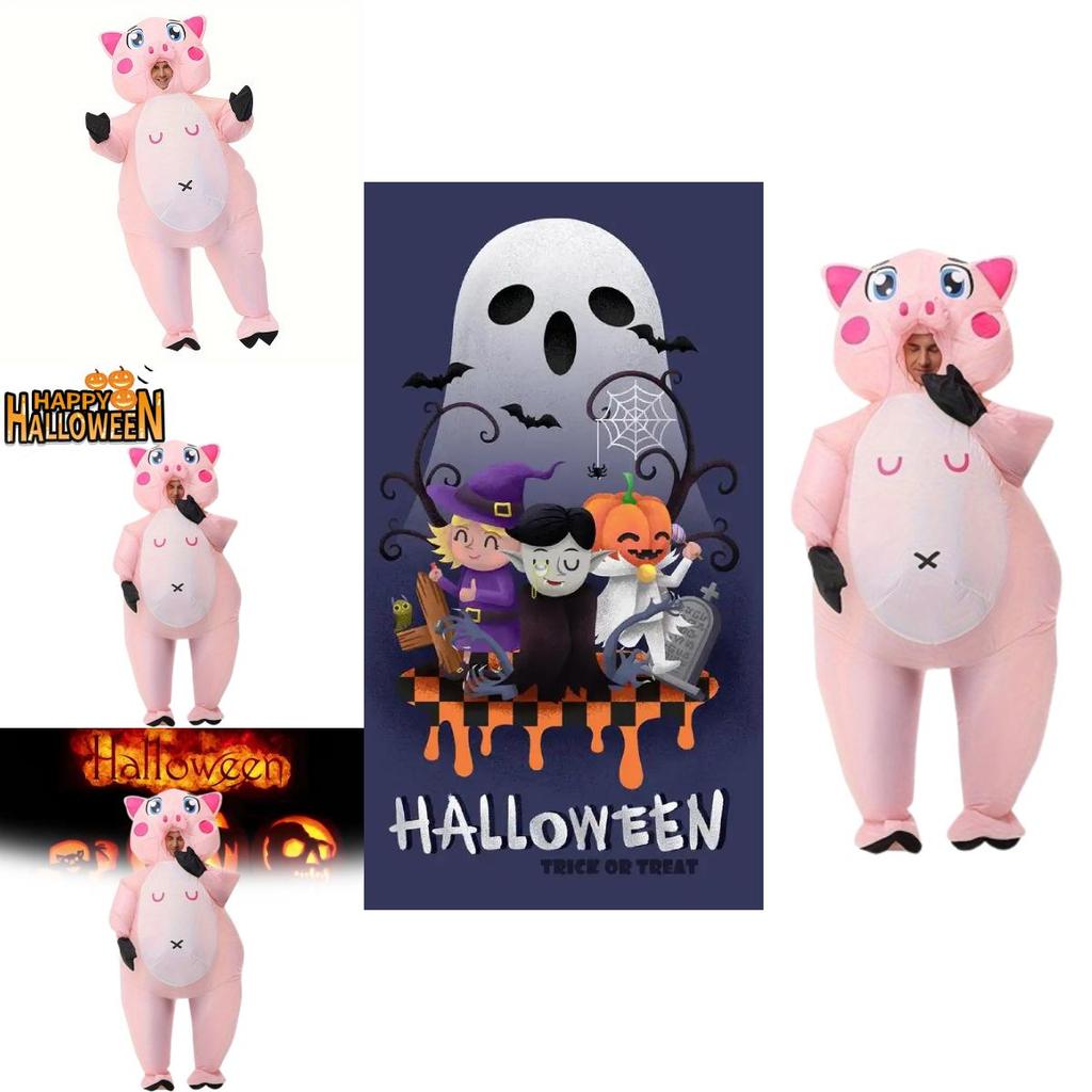 Inflatable Pig Costume For Themed Parties And Stage Performances With Durable Material For Kids And Adults