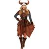 Smiffys Womens/Ladies Viking Barbarian Queen Costume Set