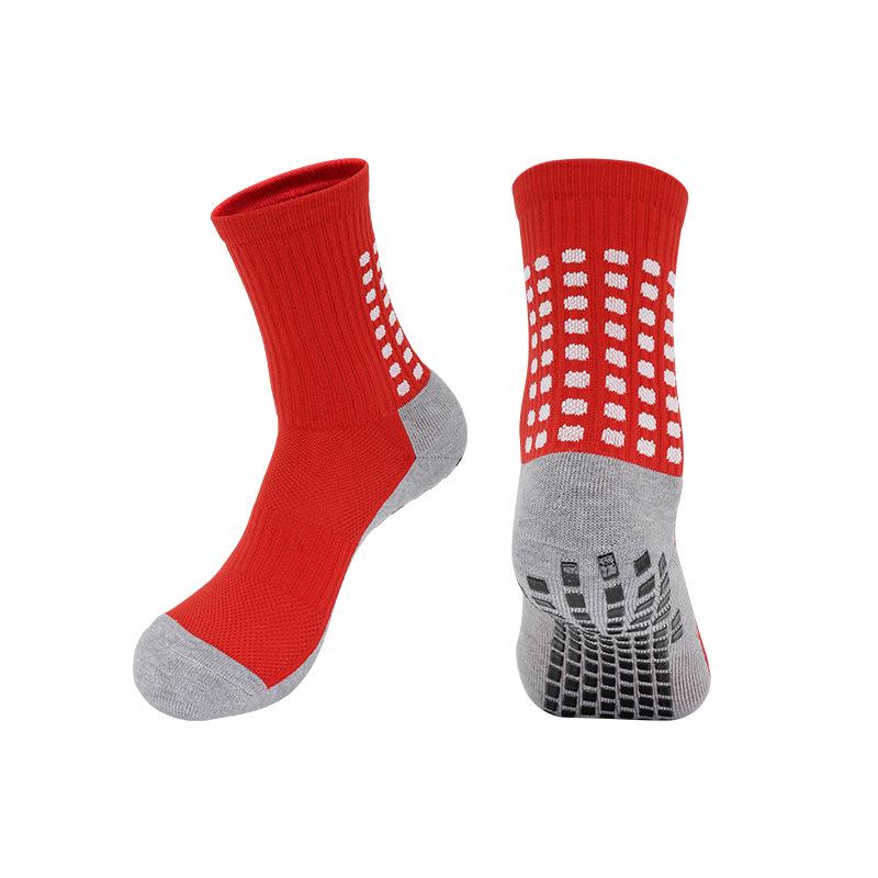 "Havlu Tabanlı Yetişkin Kaymaz Nefes Alabilen Orta Boy Antrenman Futbol Çorapları"