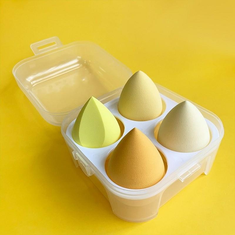 4 Pack Beauty Egg Set Soak Water Powder Puff Makeup Tools