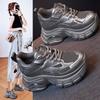 Platform Dad Shoes Women's Autumn and Winter 2025 New Fashion Air Cushion Versatile Casual Sports Shoes Inner Height Increase Women's Shoes