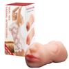 Double-Headed Silicone Male Masturbator with Realistic Features