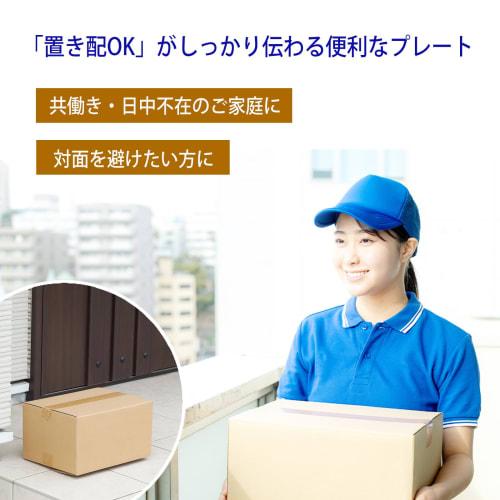 No Nuisance Flyers" Series Sticker Plate for Delivery Boxes, Magnetic Seal, Stainless Steel, for Non-Face-to-Face Pickup (G) [SM]