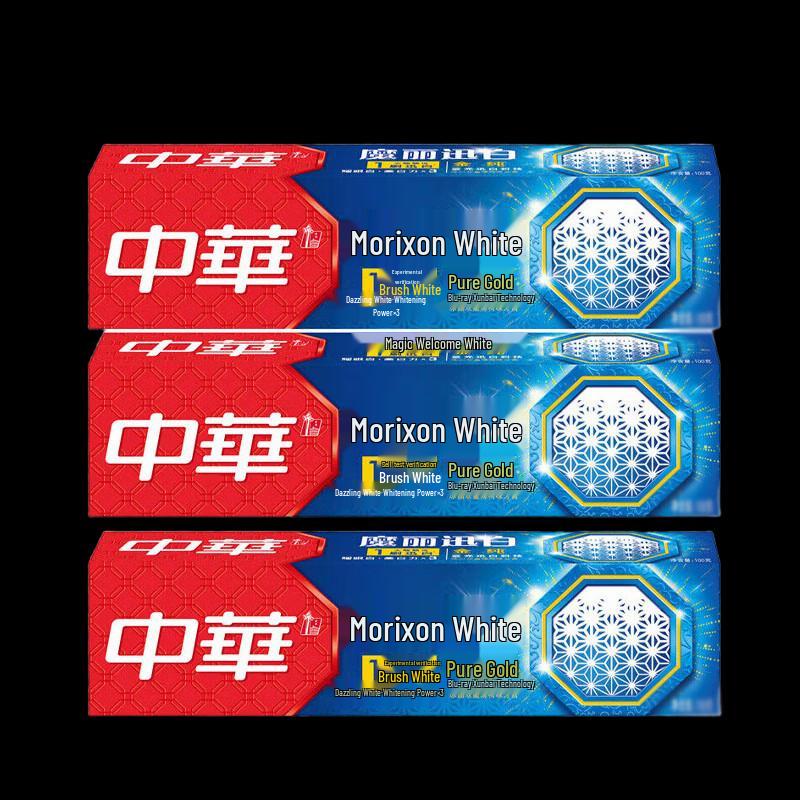 Zhonghua Magic White Ice Crystal Double Mint Toothpaste 4x100g
