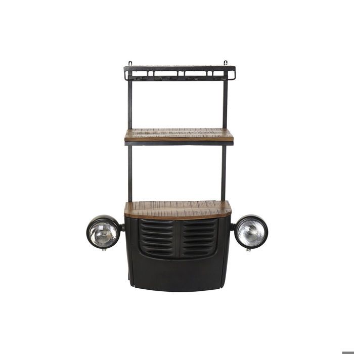Rangement bouteilles voiture vintage en bois d'acacia et fer DKD Home Decor