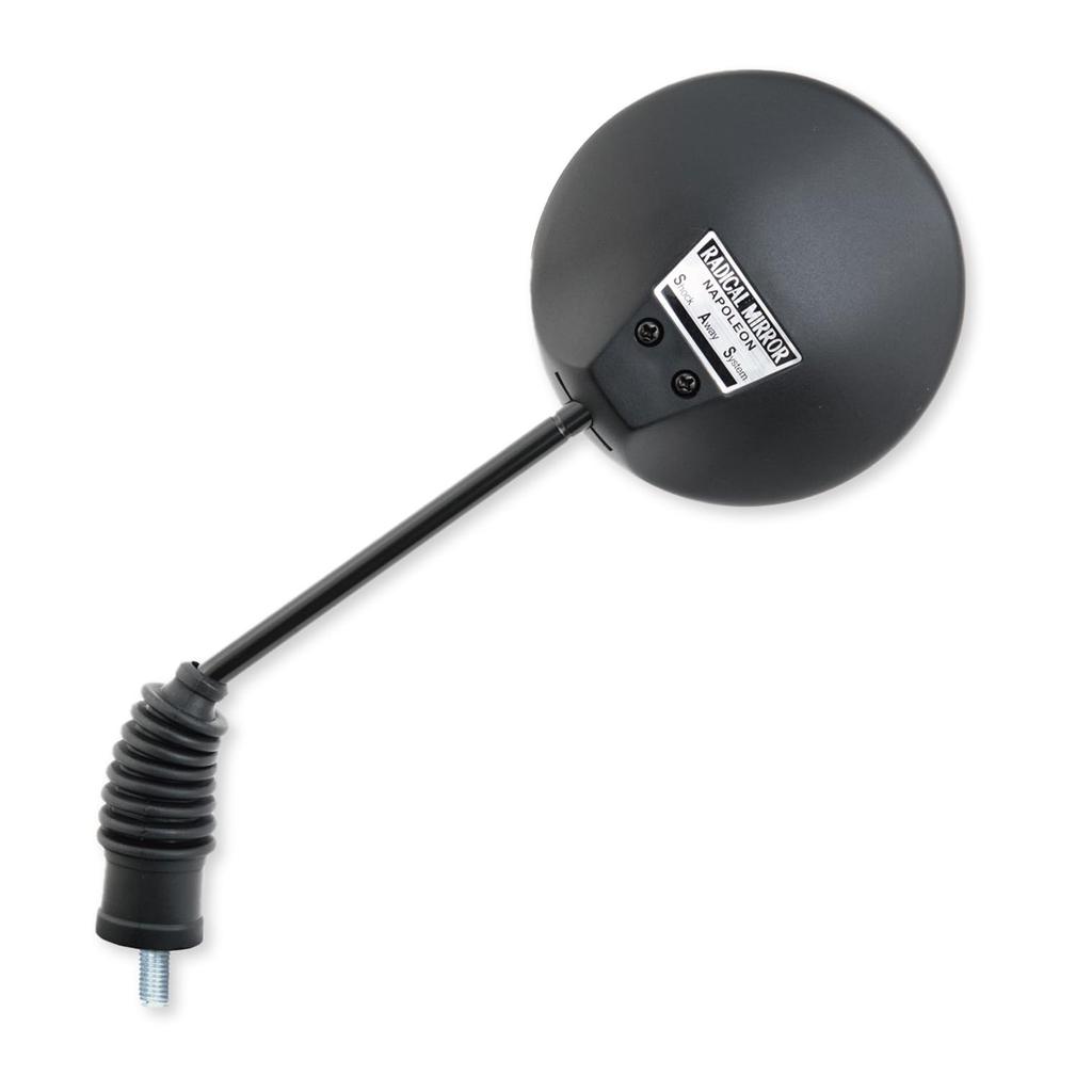 Tanax Napoleon Radical Motorcycle Mirror, Black, Left/Right Compatible, 8mm Standard Thread, AU-8
