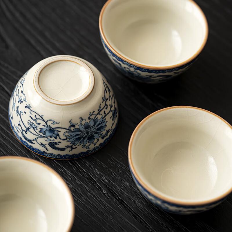 TANGFENG Portable Ceramic Travel Tea Set