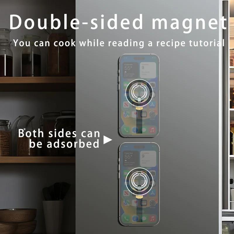 Magnetic Phone Ring Holder Portable Foldable Bracket for Magsafe IPhone13 14 15 Pro Max Xiaomi Samsung Huawei Phone Accessories