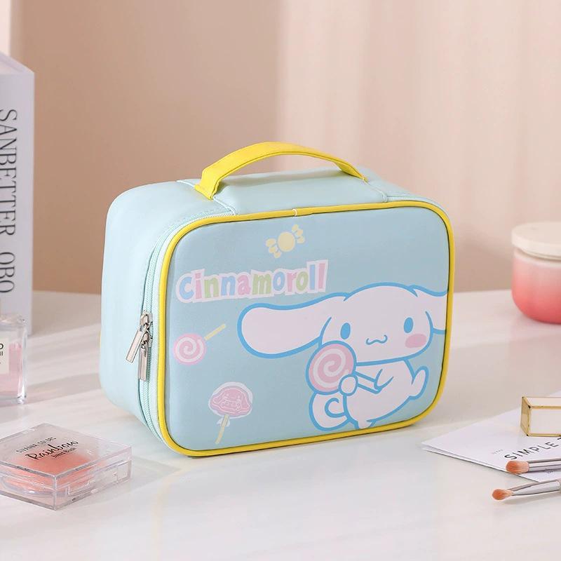 Sanrio Waterproof Cosmetic Bag - Large Capacity, Portable Travel Wash Bag