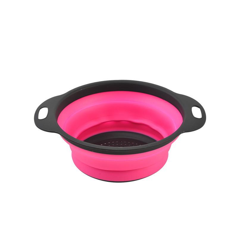 

Foldable Silicone & PP Multifunctional Kitchen Drain Basket for Fruits & Vegetables