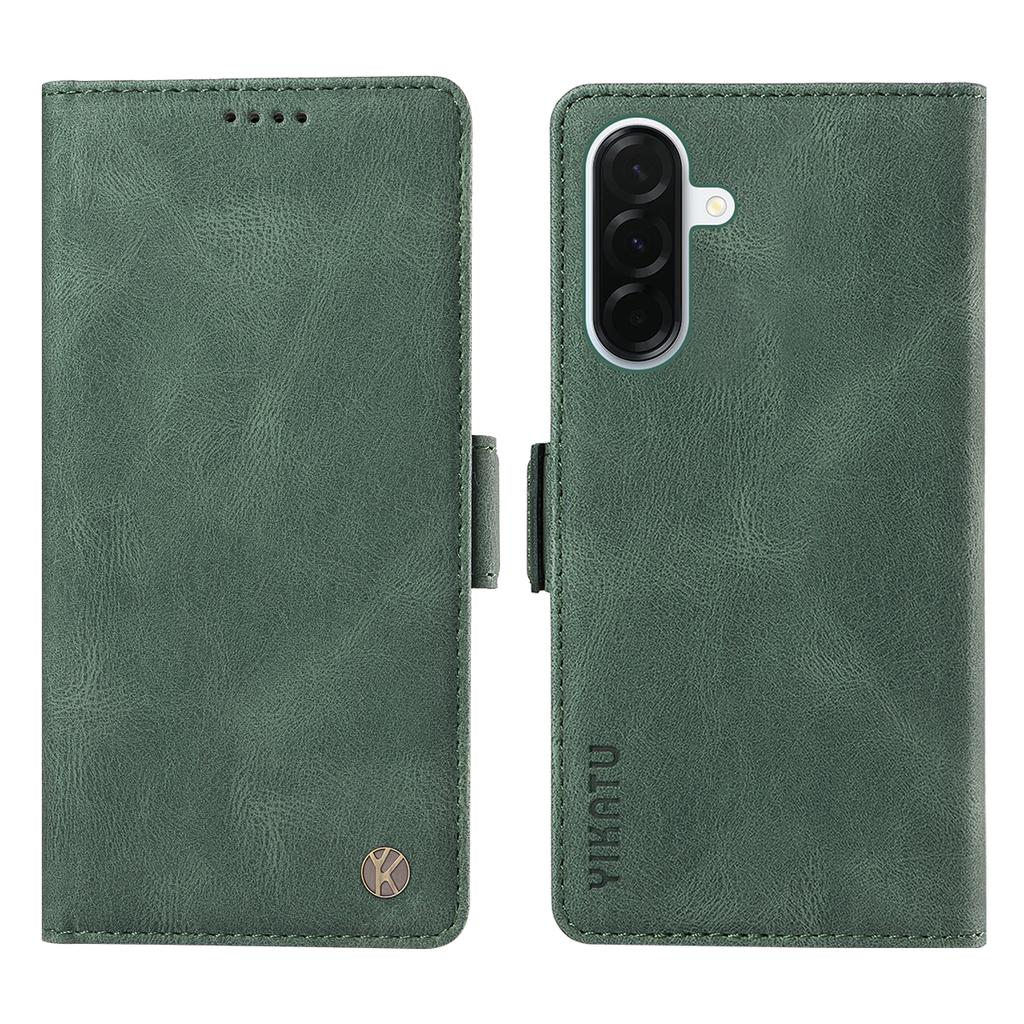 For Samsung Galaxy A37 5G Leather Case YIKATU YK-005 Skin-touch Feeling Wallet Phone Cover