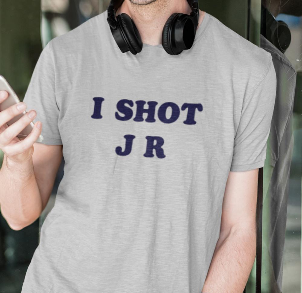 

I SHOT JR - T-SHIRT (dallas 80s ted irish father as worn by 90s dougal craggy) Unisex T-Shirt XXL