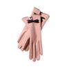 Bowknot  Five Fingers Windproof Non-slip Gloves Women Winter Gloves Women Finger Gloves