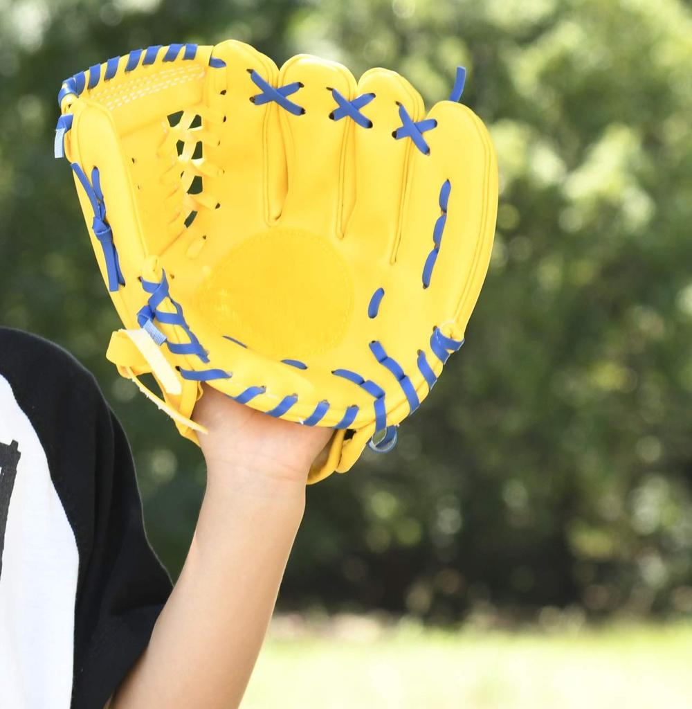 GP Magic Catch Baseball Glove for Juniors and Tennis Ball 37043Y Kids, 8-inch, Yellow, Included, Left-Handed Throw,