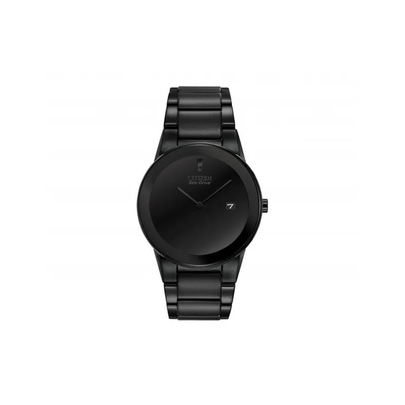 CITIZEN Eco-Drive Series Fashion Trend Solar Quartz Steel Strap 40mm Men s Watch Black Dial AU1065-58E чёрный