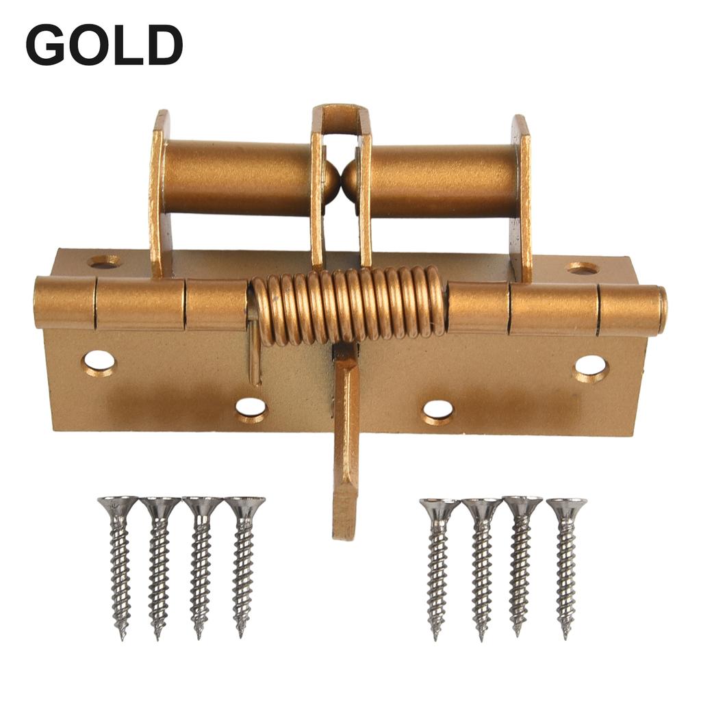 Multifunctional Iron Spring Positioning Hinge Door Closer Perfect for Outdoor Constructions Offering Easy Access