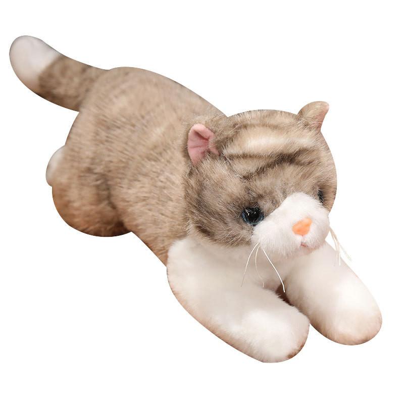 Cat Cute Realistic Plush Toy Ornament Pillow Playroom Decor Birthday Present