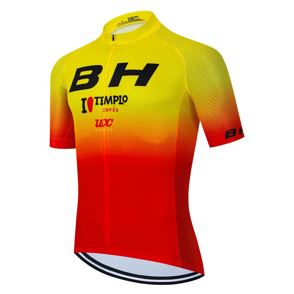 BH Team Cycling Jersey 2026 New Men Short Sleeve Cycling Clothing Bike Bib Shorts Summer Quick Dry Bike Jersey Set Ropa Ciclismo