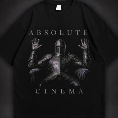 Absolute Cinema Knight T-Shirt, Dark Fantasy Armor Meme Tee