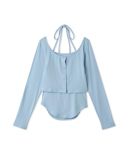 

Lily Brown Cardigan Halter Cami Top LWCT251115 LBLU Women s