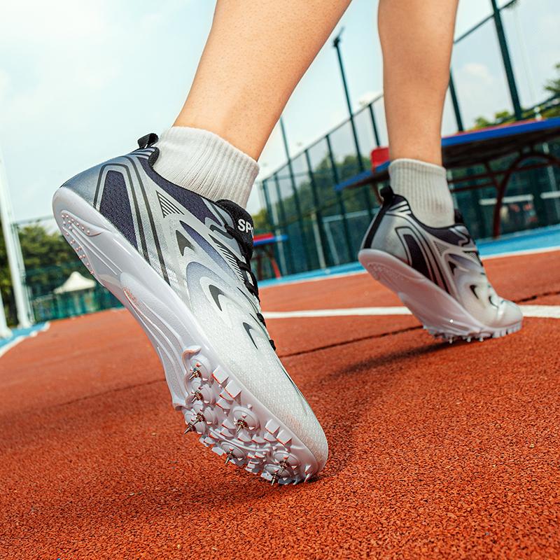 Track Field Shoes 8-Spike Running Sneakers Professional Sprint Race Spiked Shoes Training Sports Shoes Non-slip Trainers