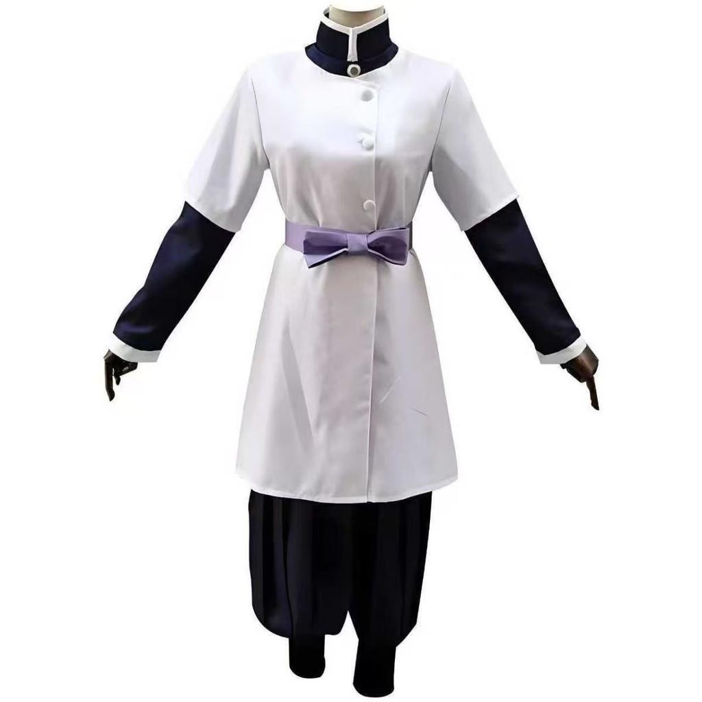 Demon Slayer Aoi Kanzaki Butterfly Mansion Cosplay Costume, Unisex Anime Role Play Outfit