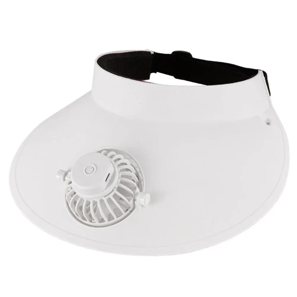 

Летняя кепка с вентилятором и USB-зарядкой, вращающаяся кепка с козырьком, вентилятор с 3 скоростями ветра, шляпа для защиты от солнца, вентилятор, широкие поля для женщин/мужчин/детей белый