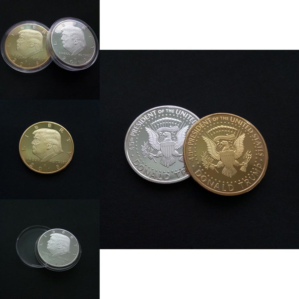 Premium Quality 2018 Us President Donald Trump Inaugural Gold Eagle Commemorative Novelty Coin For Collectors And Fans
