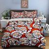 Christmas Print Bedding Set Duvet Cover 1 Duvet Cover 2 Pillowcases Adult and Kids Bedding Set Luxury Holiday Christmas Gifts