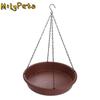 Hanging Bird Feeding Dish Large Capacity Convenient Bird Water Bowl Dual-purpose Durable Bird Tray Platform Feeder Parrot