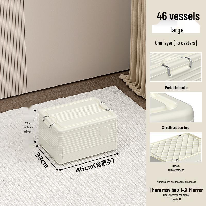 Extra Large Foldable Storage Box for Home, Bedroom, or Living Room - Quilt and Clothes Organizer