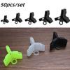 50PCS Black/green Lightweight And Durable Treble Hooks Sheath Case Safety Protector Holders Case Bonnets Hook Sheath Cover