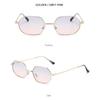 Personalized Polygonal Small Frame Sunglasses Men's And Women's High-end Fashion Sunglasses Sunshade Glasses Accessories