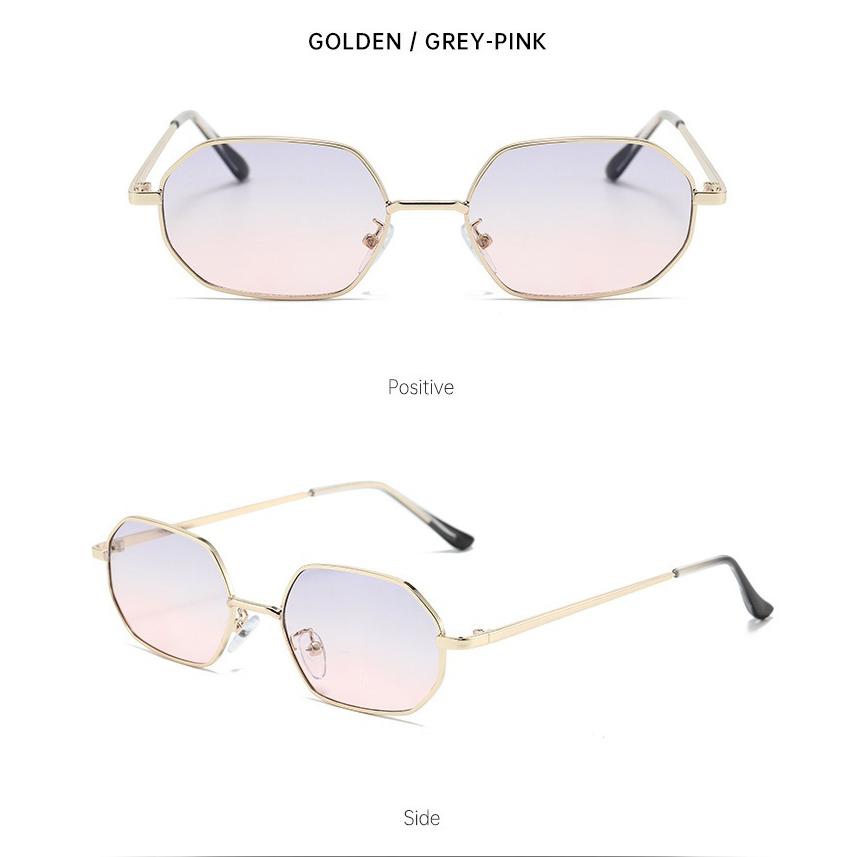 Personalized Polygonal Small Frame Sunglasses Men's And Women's High-end Fashion Sunglasses Sunshade Glasses Accessories