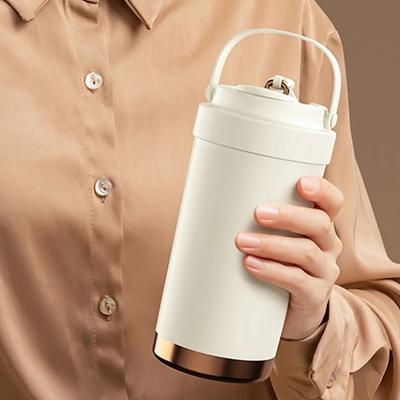 Ceramic Coated Travel Coffee Mug 500ml Insulated Water Bottle Coffee Tumbler Cup  Party