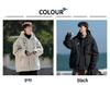 Men's Plus Size Waterproof Multi-Pocket Ski Jacket with Cotton Padding for Winter Warmth 