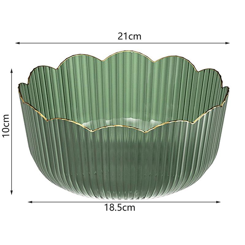 Multifunkční velkokapacitní mísa na ovoce Průhledná plastová mísa na ovoce Stohovatelná salátová mísa Podnos na ovoce Venkovní nádobí