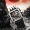 WM Watch Automatic Mechanical Watches Man Stainless Steel reloj hombre Interstellar Series Square Welly Merck Watch WM090