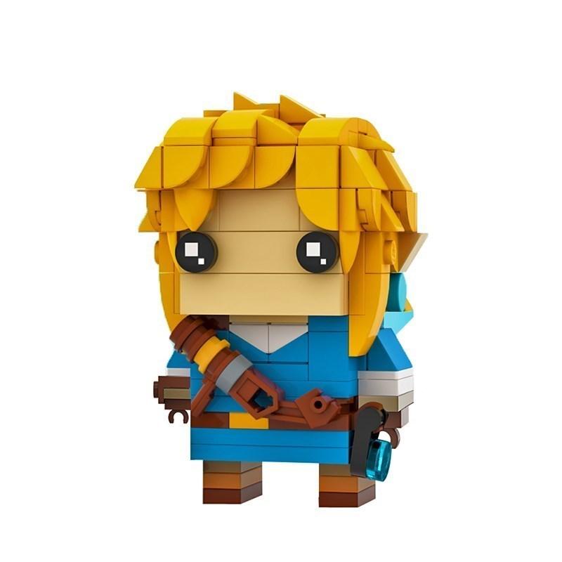 Buildmoc Game Wild Breath Skull Kid Link Bokoblined Brickheadz Anime Figures MOC Building Blocks Toys for Children Gifts