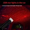 2/1X Romantic LED Starry Sky Night Light 5V USB Powered Galaxy Star Projector Lamp for Car Roof Room Ceiling Decor Plug and Play