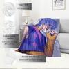 K-POP Anime Girls Group  Four Seasons Soft Warm Blanket  All-Season Thick Knit Polyester Bedspread for Bed, Camping, Travel  Perfect Gift
