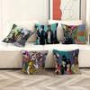 Retro Music Gorillaz Good Quality Anime Office Cushion Pillowcase Car Cushion Cover45X45CM Lumbar Pillowcase Sofa Pillowcover