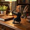 Retro Archer Pen Stand Plastic Samurai Sculpture Desk Pen Holder Knight Pen Holder  Desktop Decor