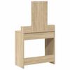 Makeup Table with Storage Brown 79 x 41 x 140 cm Engineered Wood