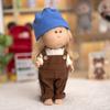Potato Doll Mia: Vinyl Jointed Doll with Sweater, Overalls & Shoes Set