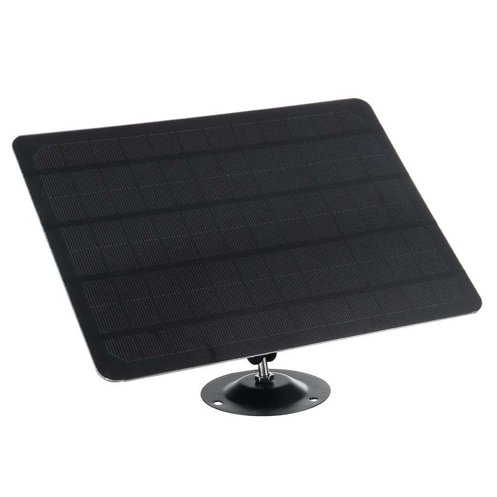 5V 10W Solar Panel IPX6 Waterproof Outdoor Camera Solar Panel 360° Adjustable Mounting Solar Cell Panel for Security Camera