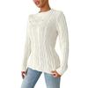 Women's Autumn And Winter New Round Neck Pullover Casual Bottoming Machine Knitting Pearl Beading Long-Sleeved Jumper